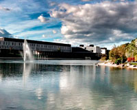 El lago de Sarriguren, el mayor de toda la cuenca de Pamplona