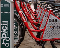 Sarriguren podría unirse al servicio de alquiler de bicicletas de Pamplona