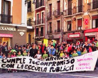 Mañana huelga y manifestación en el Colegio Público de Sarriguren