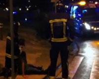 Un accidente de tráfico cerca de Tracasa en Sarriguren deja tres heridos