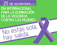 Actividades por el Día Internacional para la Eliminación de la Violencia hacia las Mujeres