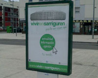 Vivir en Sarriguren renueva la imagen de su web con un nuevo logotipo y colores