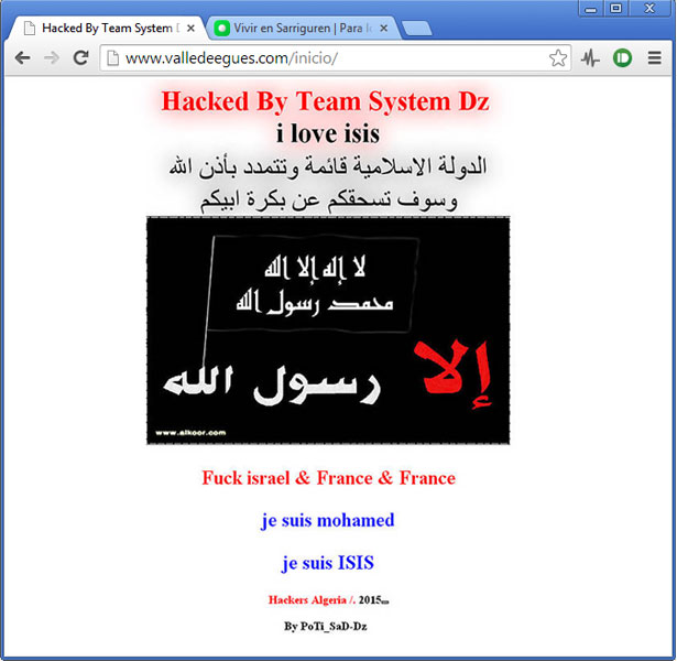 web_ayuntamiento_hackeada_navegador