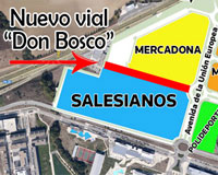El nuevo vial de acceso al centro de FP Salesianos de Sarriguren se llamará Don Bosco